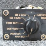 127-23009-1 Rev. B Bell 206B Electroluminescent Electrical Selector Panel