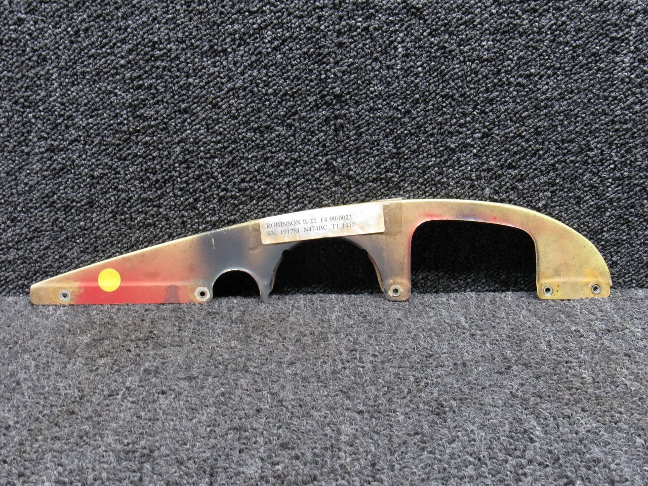 A261-3 Robinson R22 LH Mast Fairing Rib A261-3 Robinson R22 LH Mast Fairing Rib
