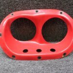 A526-1 Robinson R-22 Dual Landing Light Retainer (Worn Mount Holes) (Red)