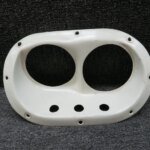 A526-1 Robinson R-22 Dual Landing Light Retainer (Worn Mount Holes) (White)