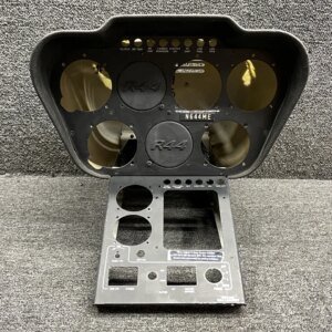 B051-9, B197-1 Robinson R44II Seven Instrument Console with Upper, Lower Panels