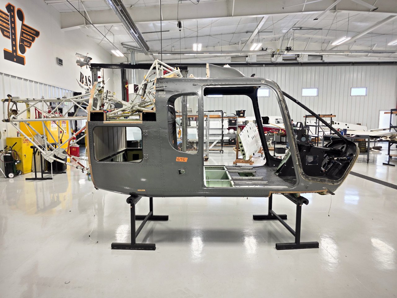 Bell 505 Fuselage with Bill of Sale, Data Tag, and Airworthiness Bell 505 Fuselage with Bill of Sale, Data Tag, and Airworthiness