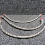 M206-20H101-041 Bell 505 Steel Braid Hose Assembly Set of 3