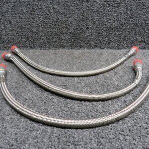 M206-20H101-041 Bell 505 Steel Braid Hose Assembly Set of 3